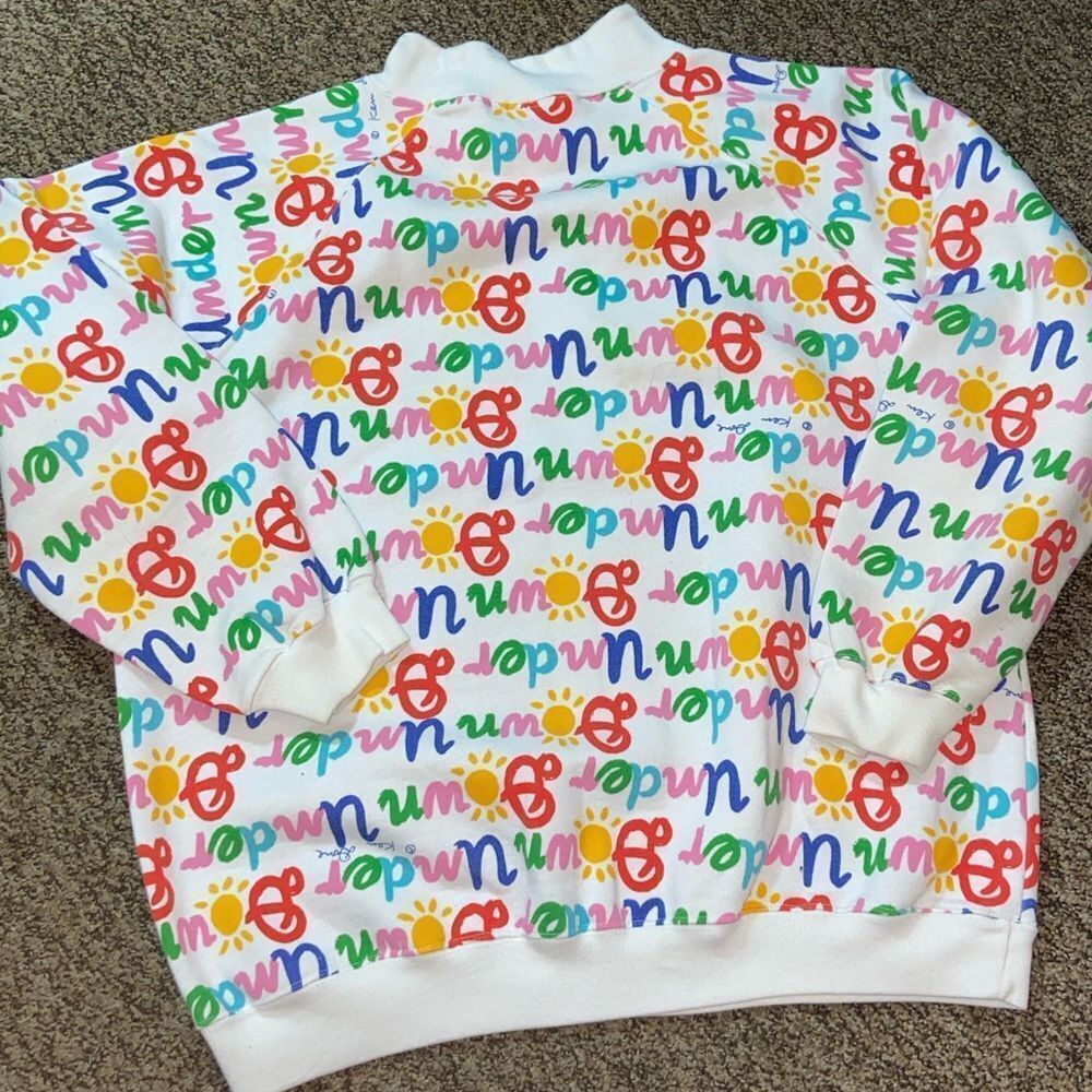 VTG,Original Design By Ken Done Colorful Graphic Sweatshirt Size M Unisex